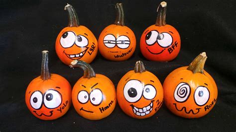 painting pumpkin faces ideas